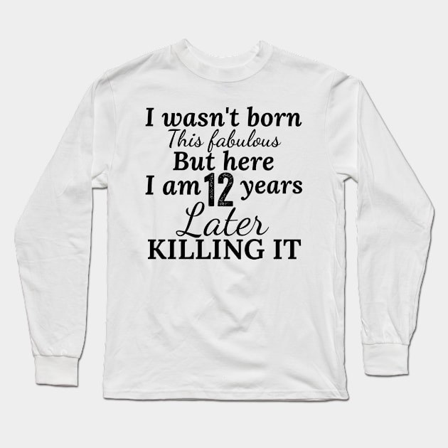 12th birthday gift Long Sleeve T-Shirt by Design stars 5